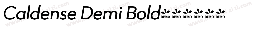 Caldense Demi Bold字体转换